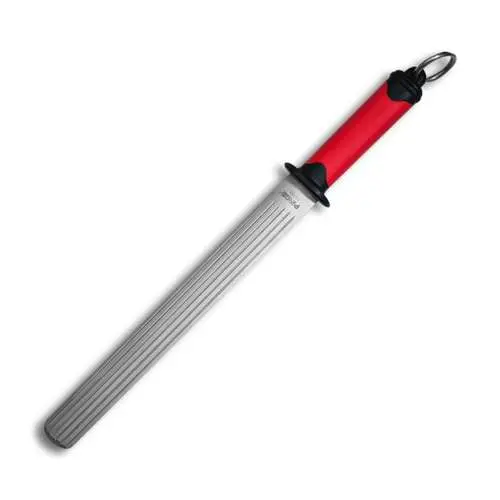Duo Sharpening Steel - Flat & Fluted 30 cm RED