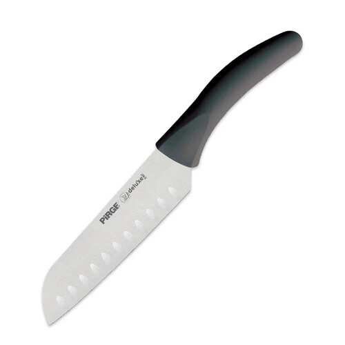 Deluxe Santoku Bıçağı Oluklu 17 cm SİYAH - 3
