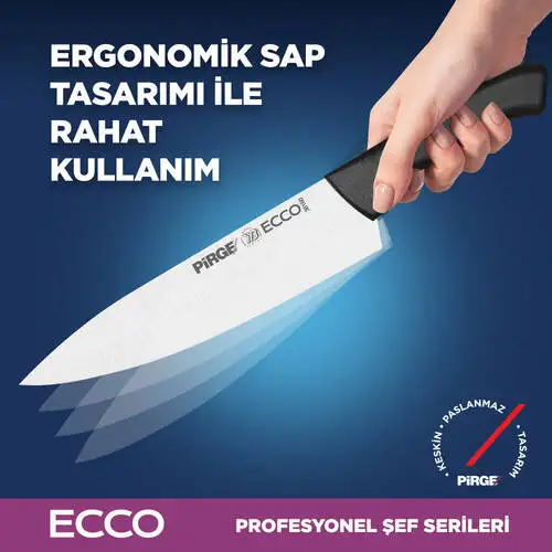 Ecco Şef Bıçağı 16 cm SİYAH - 3