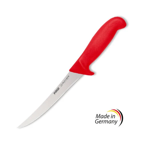 Butcher's Germany Sıyırma Bıçağı Kıvrık Sert 15 cm KIRMIZI - 1